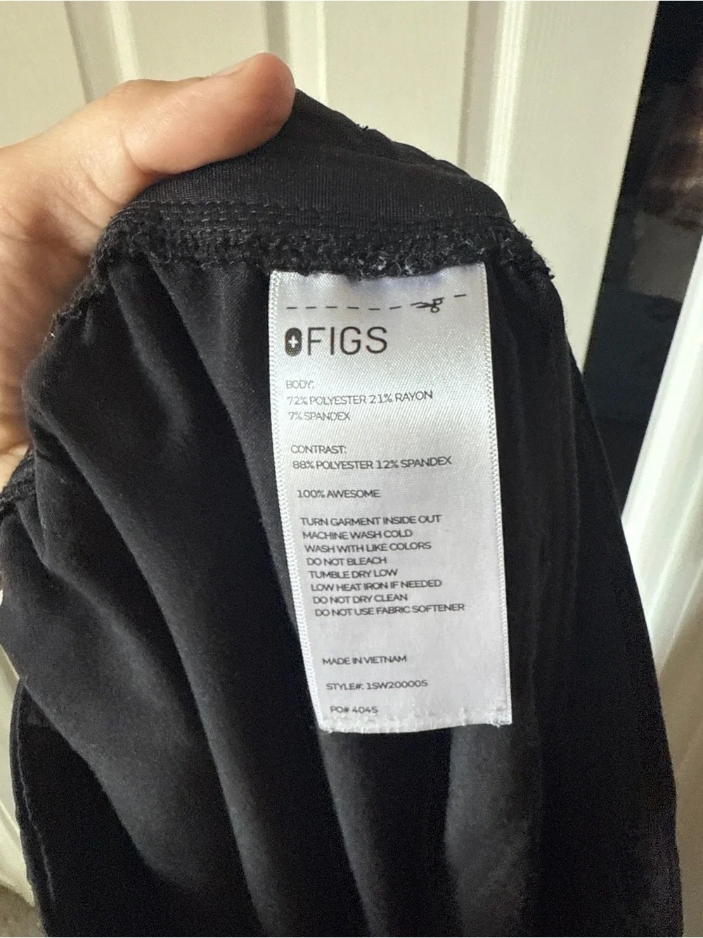 Men's Black Figs Scrubs 3XL Pants